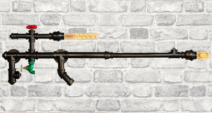Steampunk Rifle Wall Light E27 LED 60W Industrial with 2w T30 & 4w T45