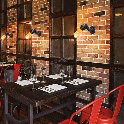 Retro Vintage Industrial Water Pipe Wall Light