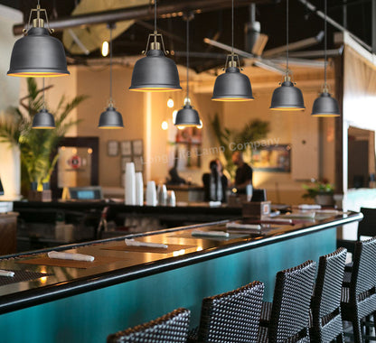 Industrial Vintage Brass Ceiling Pendant Light M0179 - Free delivery on all orders