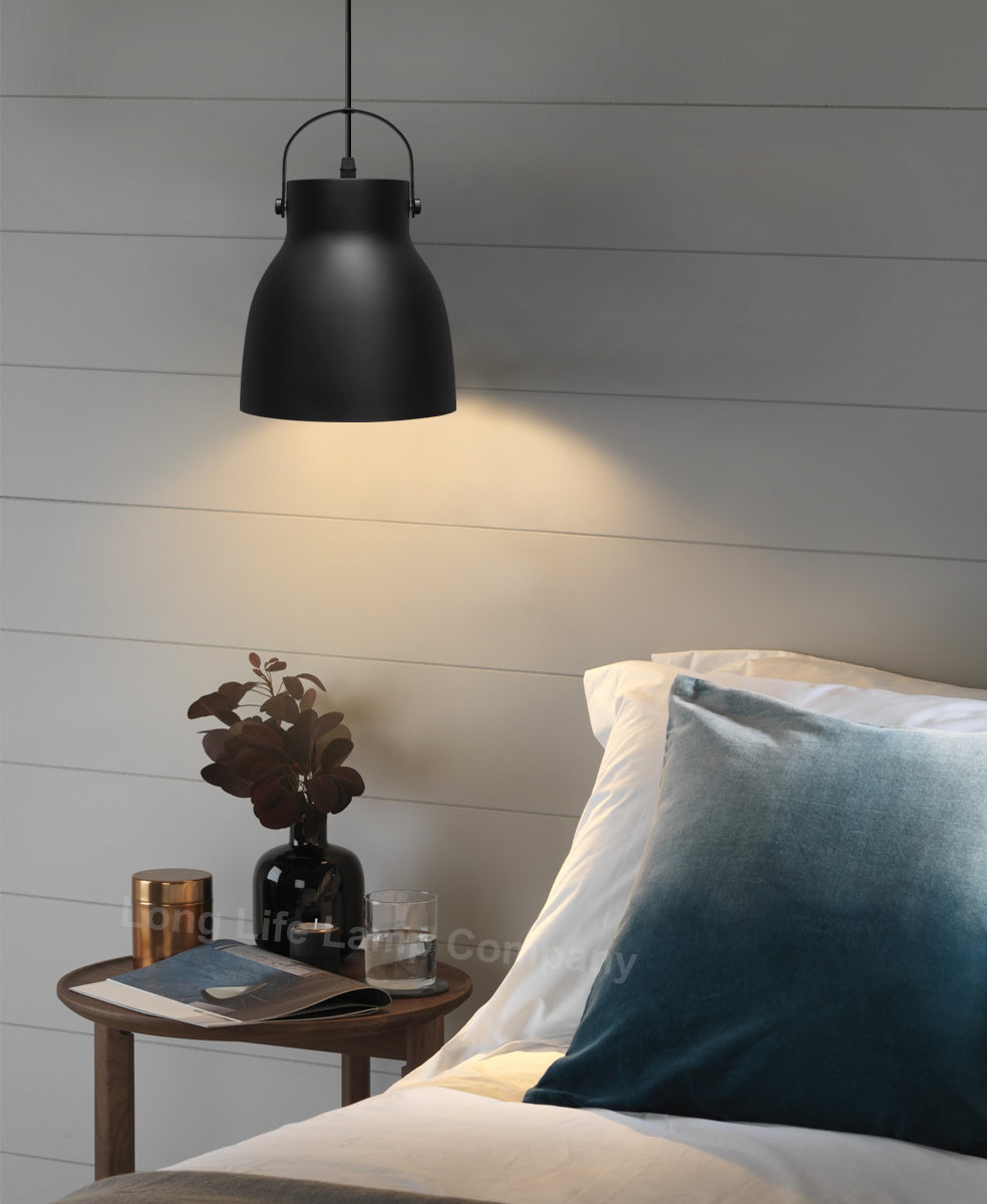 Modern Retro Pendant Light Black Metal Lamp Shade Scone - Free delivery on all orders