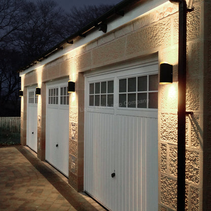 Modern 6W LED Double Outdoor Wall Light Black Warm White - Free delivery on all orders