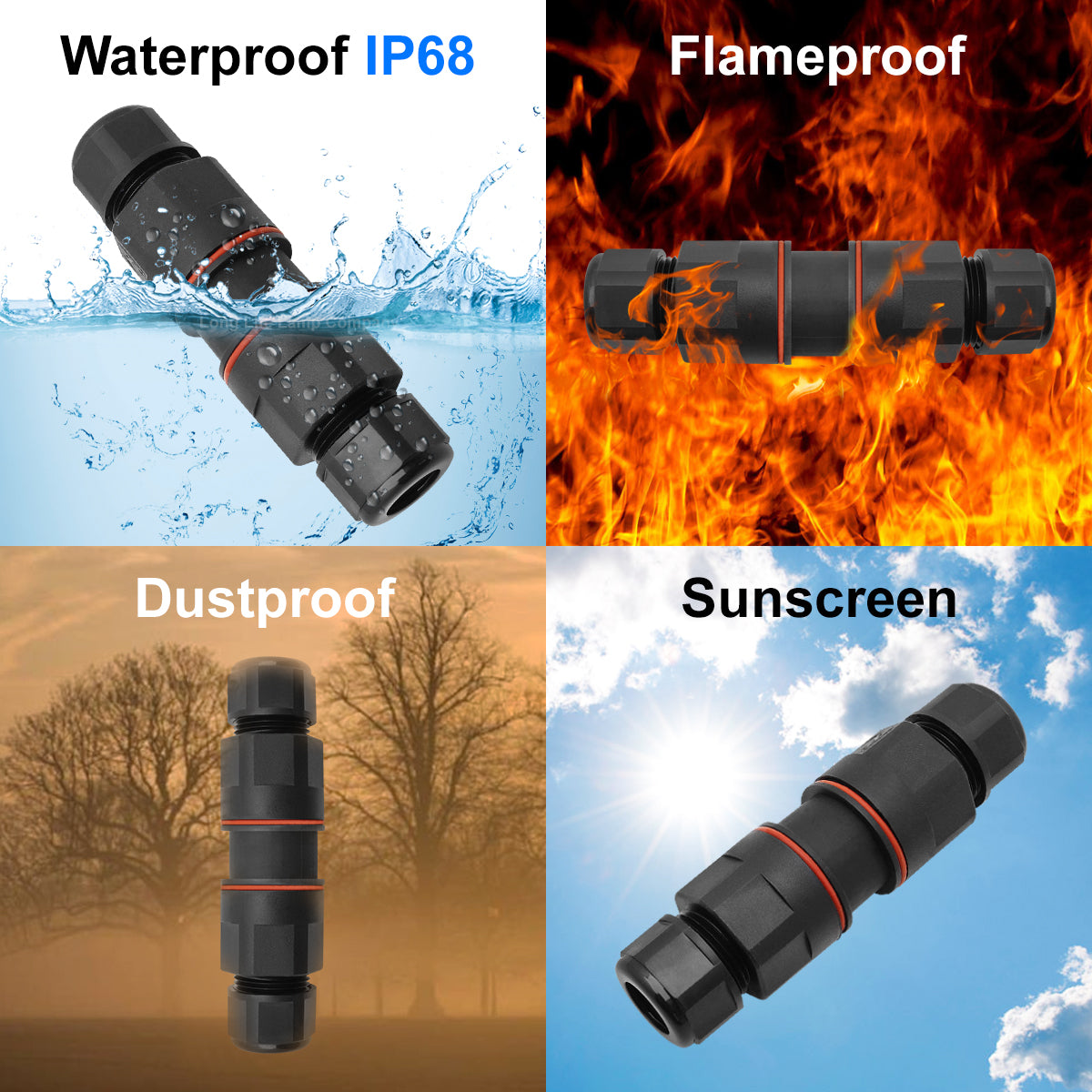 Waterproof IP68 16A Quick Connector 3 Terminal 2P L E N - Free delivery on all orders