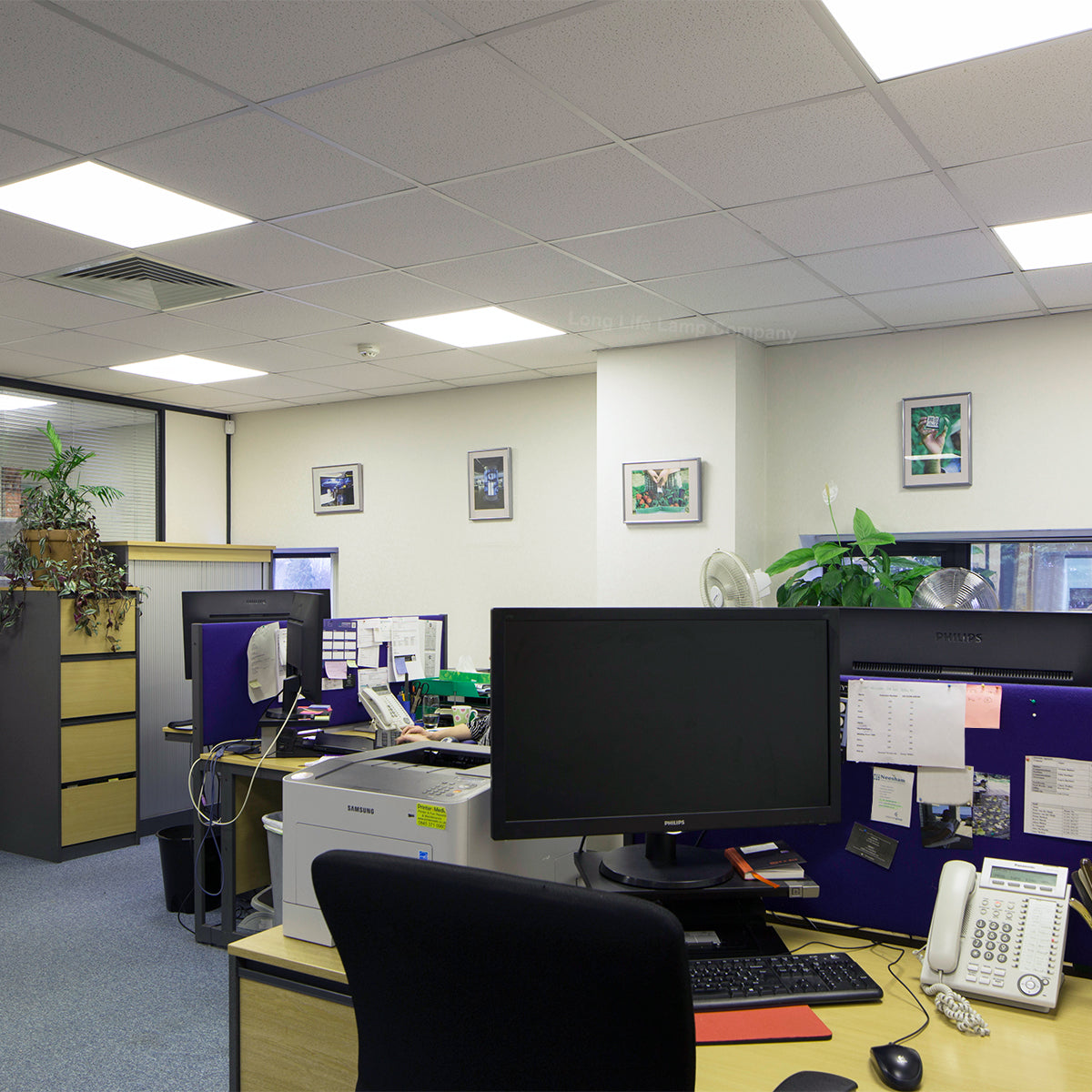 48W LED Backlight Recessed Ceiling Panel 600 x 600 Very High Lumen Daylight