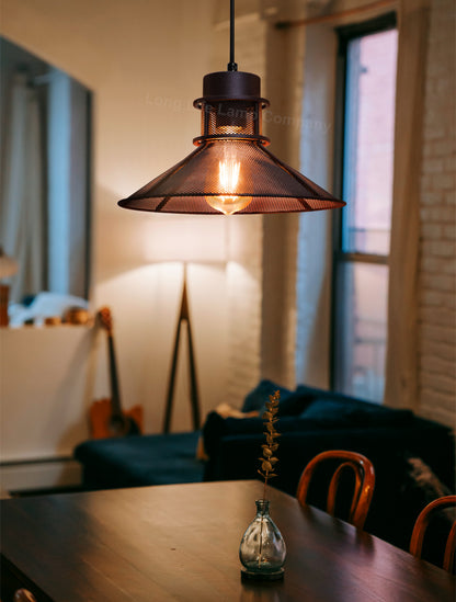 Industrial Ceiling Rustic Copper Scone Pendant Light