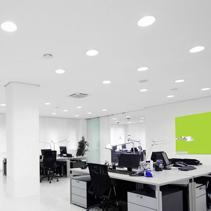18w Recessed LED Round Panel Light 6500K Continuous Running Hours Philips Driver