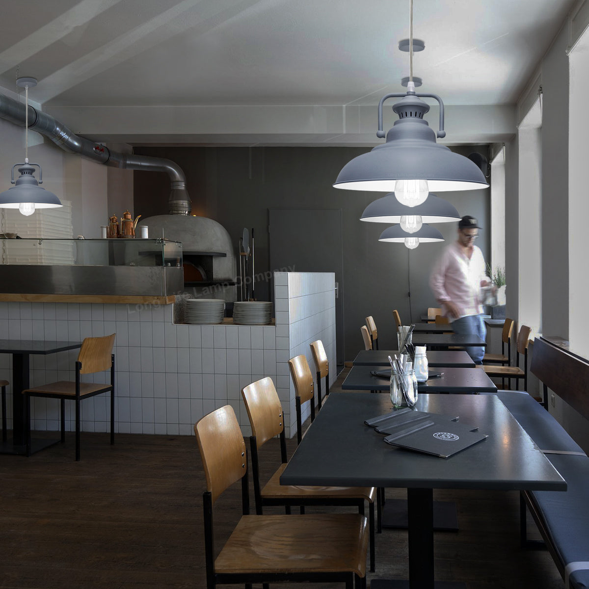 Metal Ceiling Pendant Shade Modern Grey - Free delivery on all orders