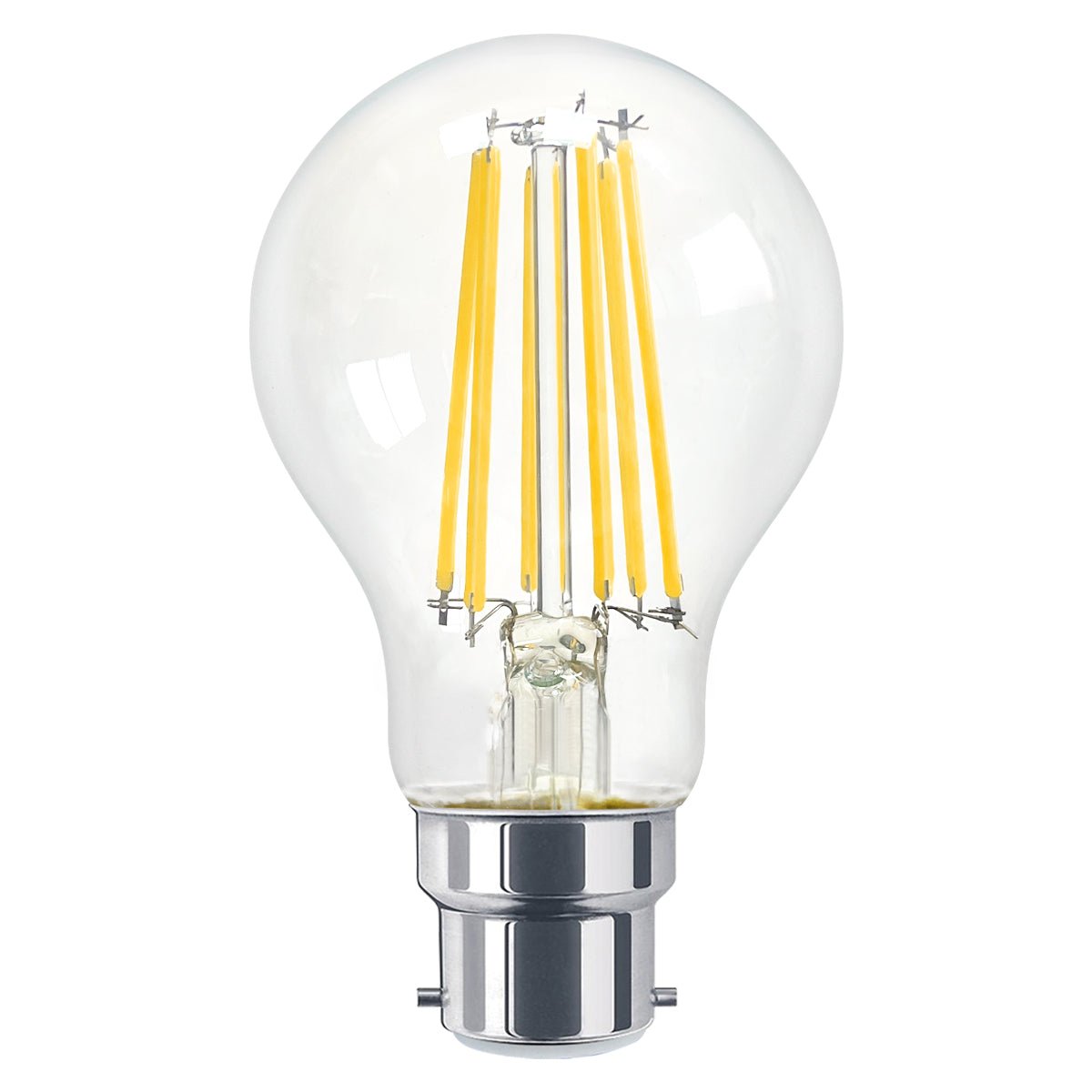 10W 12W LED A60 Filament Light Bulb 4000K B22 Clear Glass 3 or 5 or 10 PACK - Energy Light Bulbs - Free delivery on all orders