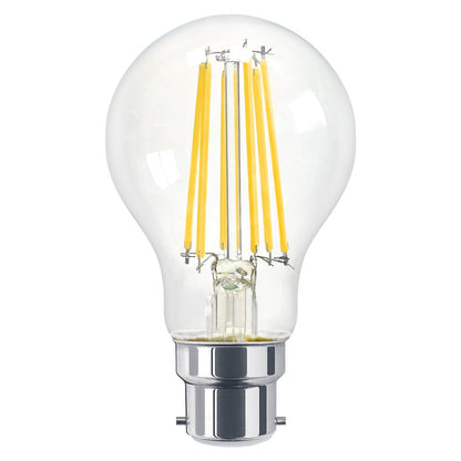10W 12W LED A60 Filament Light Bulb 4000K B22 Clear Glass 3 or 5 or 10 PACK - Energy Light Bulbs - Free delivery on all orders