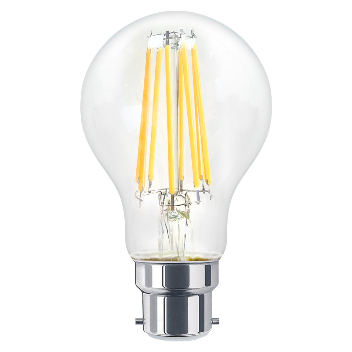 10W 12W LED A60 Filament Light Bulb 4000K Dimmable B22 Clear Glass 3 or 5 or 10 PACK - Energy Light Bulbs - Free delivery on all orders