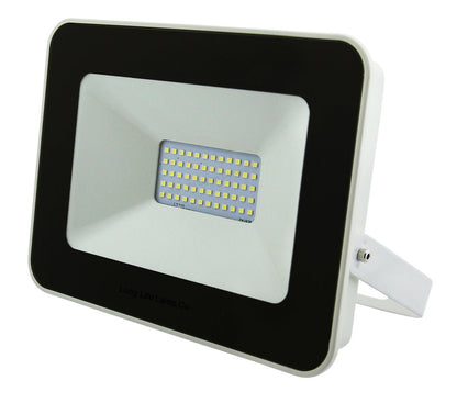10w, 30w, 50w Compact Outdoor LED Flood Light White Body 6000k Super Bright - Energy Light Bulbs - Free delivery on all orders