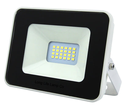10w, 30w, 50w Compact Outdoor LED Flood Light White Body 6000k Super Bright - Energy Light Bulbs - Free delivery on all orders
