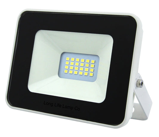 10w, 30w, 50w Compact Outdoor LED Flood Light White Body 6000k Super Bright - Energy Light Bulbs - Free delivery on all orders