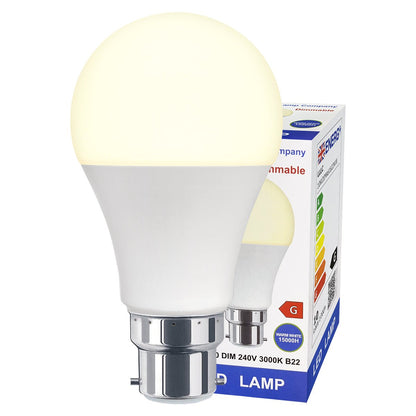 10w GLS Dimmable LED Warm White Light Bulb A60 B22 Bayonet Equivalent 100w - Energy Light Bulbs - Free delivery on all orders