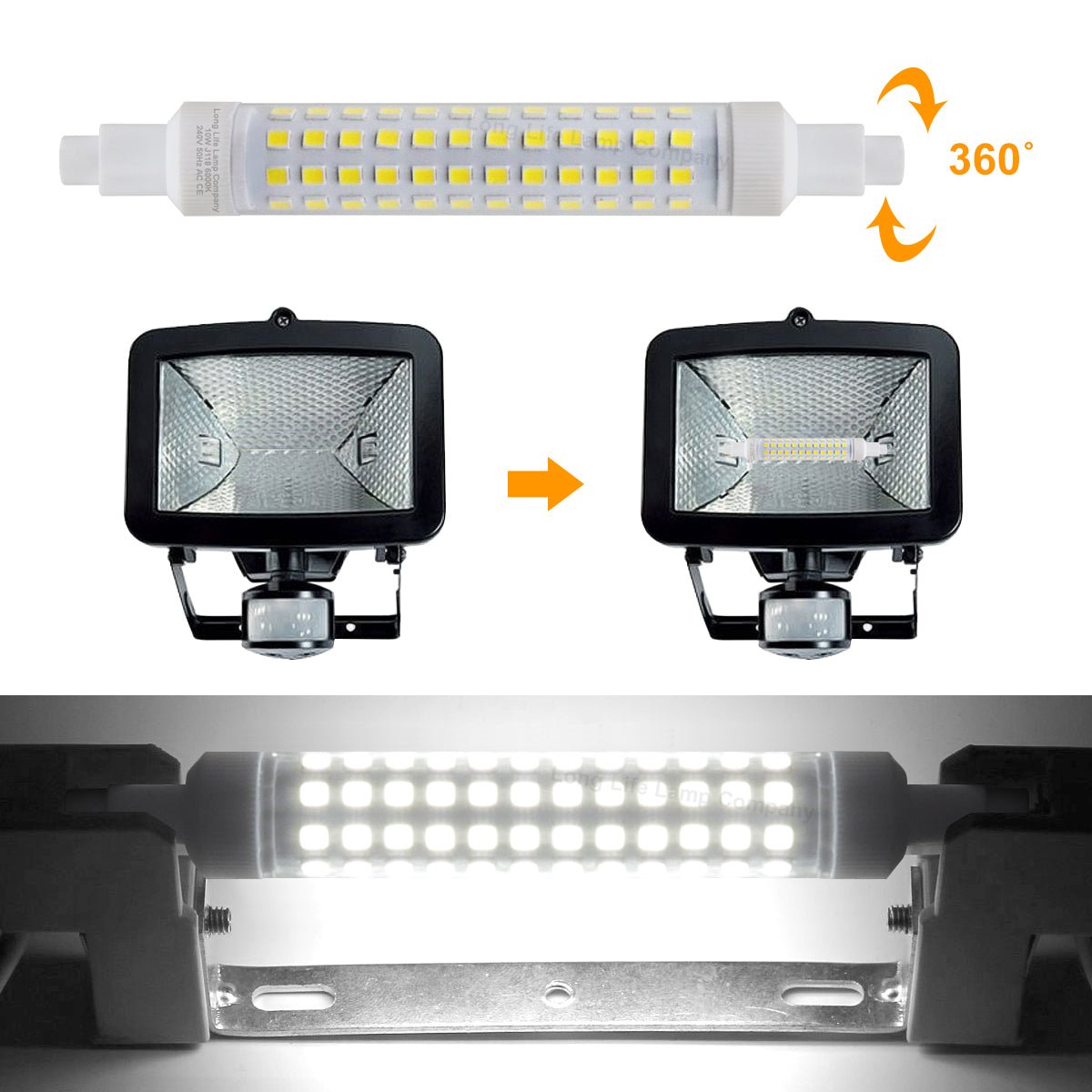 10W J118 R7s SMD LED Light Bulb Warm White or Cool White - Free delivery on all orders