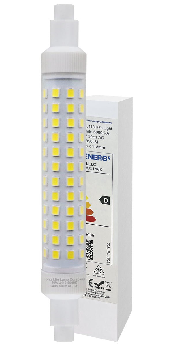 10W J118 R7s SMD LED Light Bulb Warm White or Cool White - Free delivery on all orders