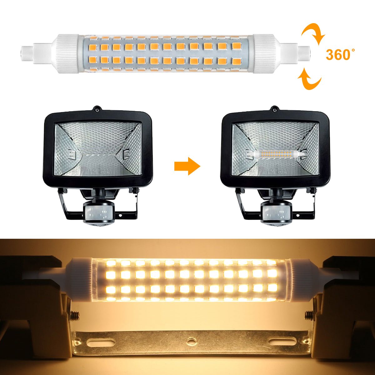 10W J118 R7s SMD LED Light Bulb Warm White or Cool White - Free delivery on all orders