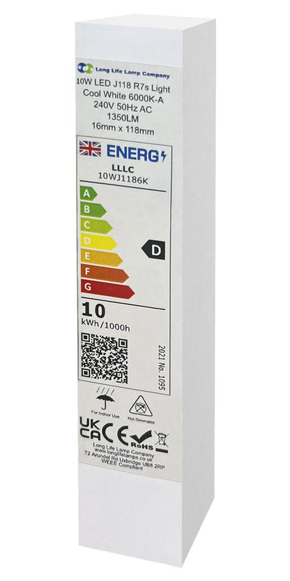 10W J118 R7s SMD LED Light Bulb Warm White or Cool White - Free delivery on all orders