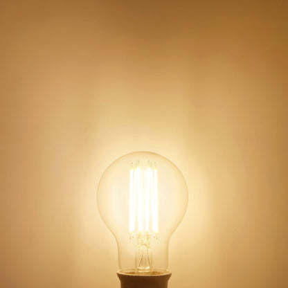 10W LED A60 Filament Light Bulb Dimmable 3000K E27 Clear Glass 3 or 5 or 10 PACK