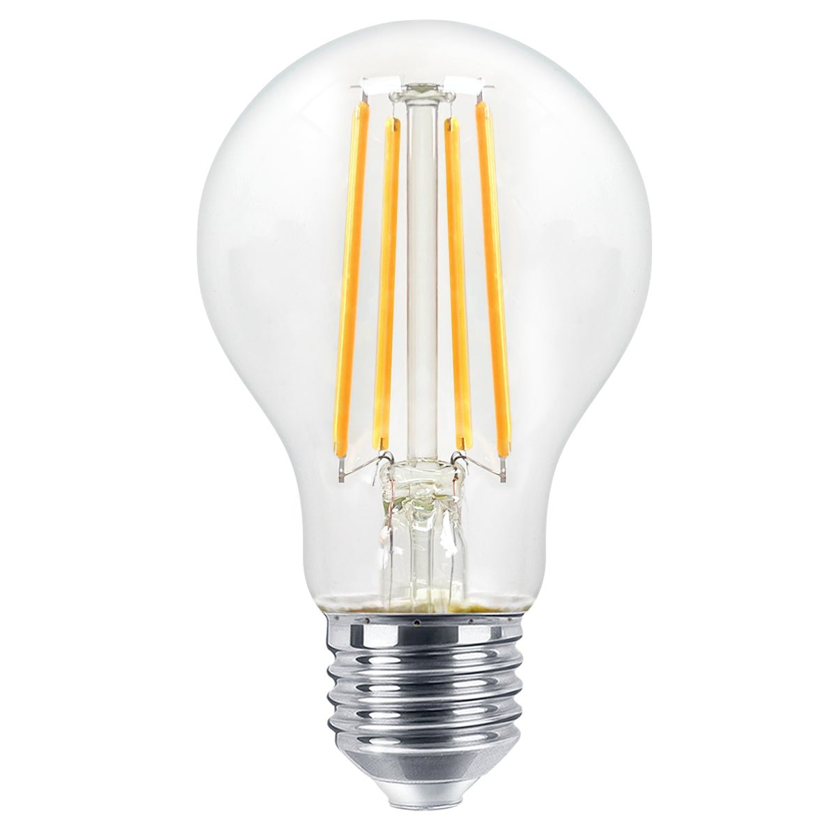 10W LED A60 Filament Light Bulb Dimmable 3000K E27 Clear Glass 3 or 5 or 10 PACK