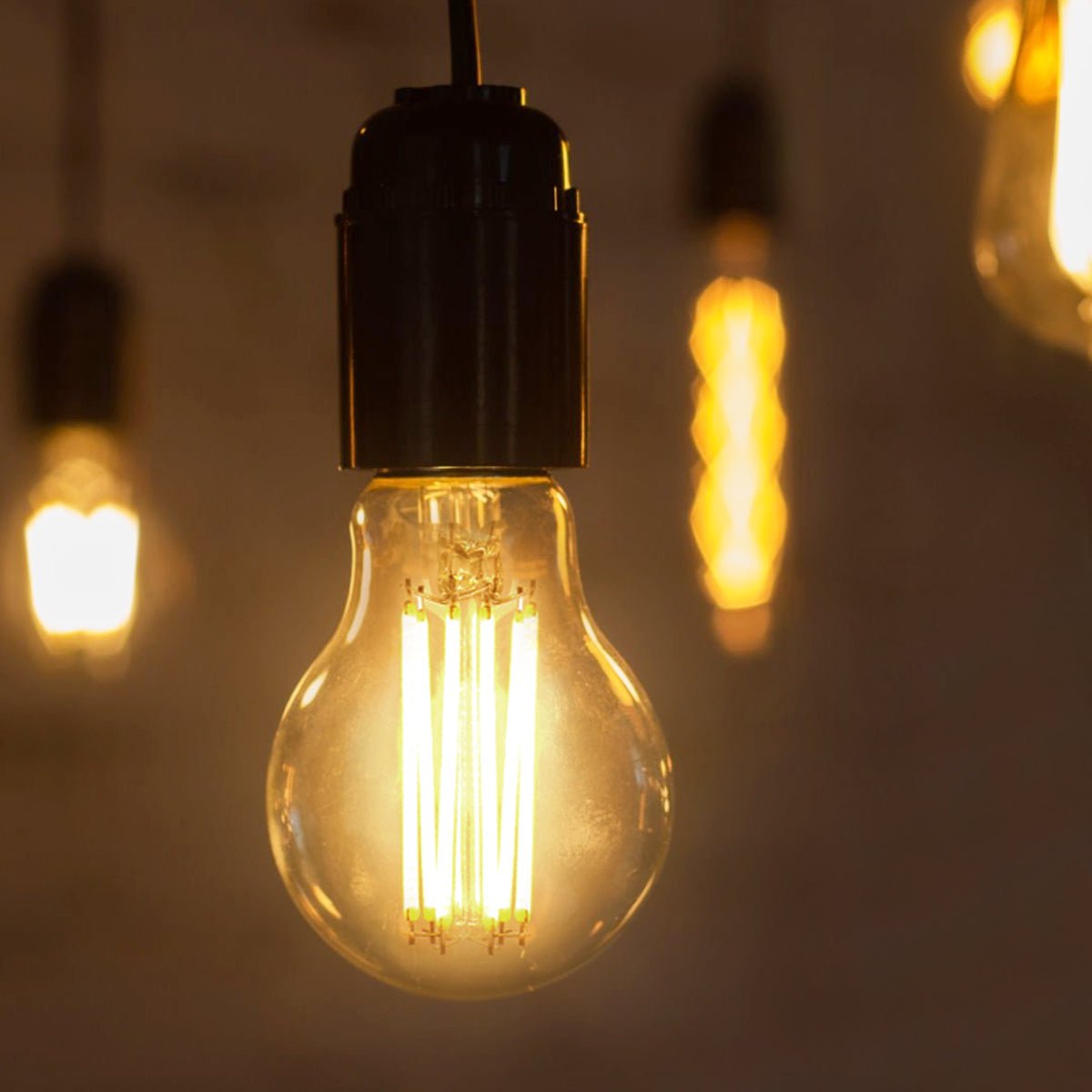 10W LED A60 Filament Light Bulb Dimmable 3000K E27 Clear Glass 3 or 5 or 10 PACK