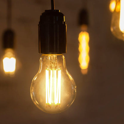 10W LED A60 Filament Light Bulb Dimmable 3000K E27 Clear Glass 3 or 5 or 10 PACK