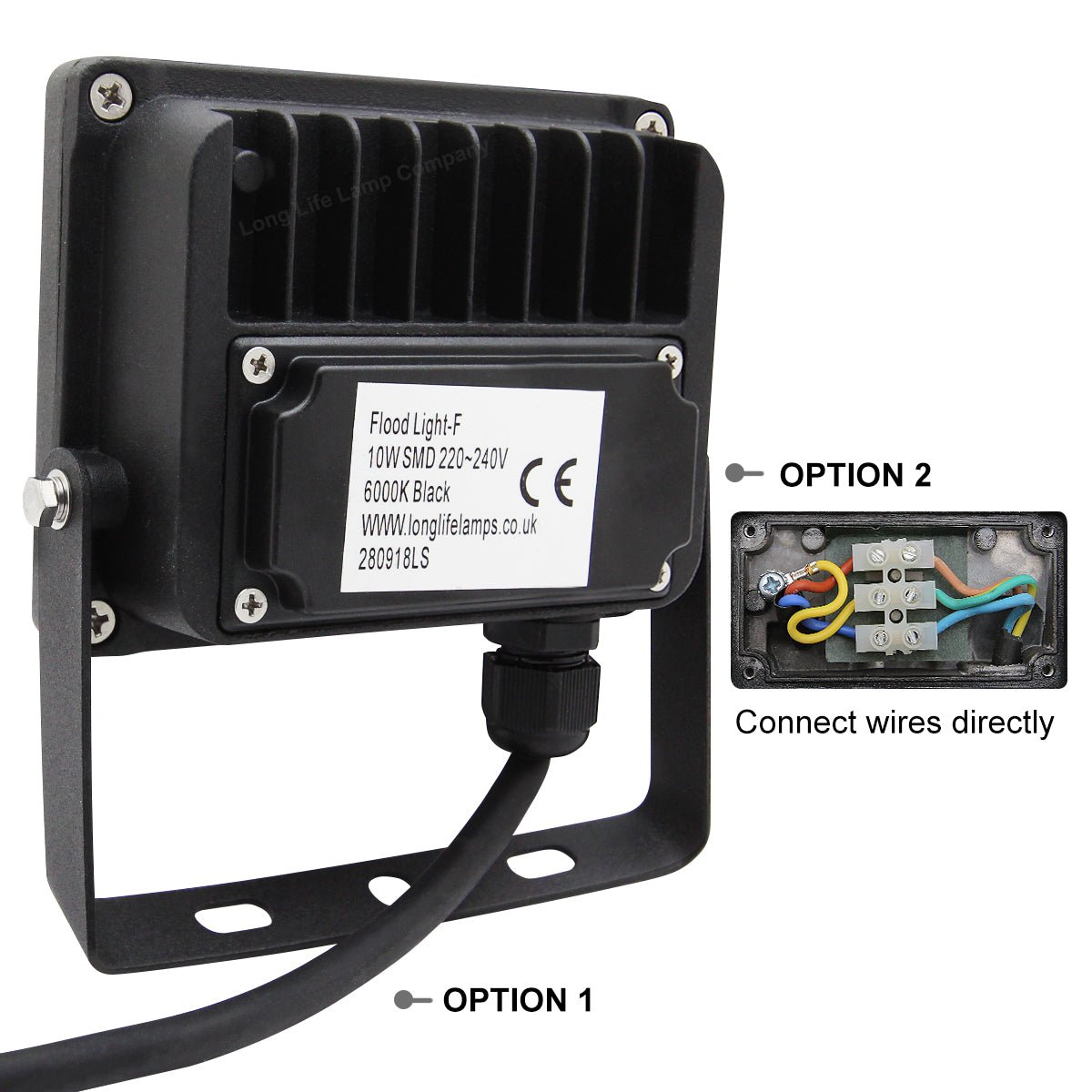 10w LED Floodlight Cool White 6000k Energy Saving 100w Equivalent IP65 NAV - Energy Light Bulbs - Free delivery on all orders