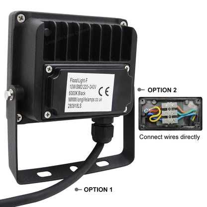 10w LED Floodlight Cool White 6000k Energy Saving 100w Equivalent IP65 NAV - Energy Light Bulbs - Free delivery on all orders