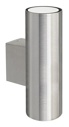 10W LED Stainless Steel Up Down Indoor Wall Light GU10 IP20 - Energy Light Bulbs - Free delivery on all orders