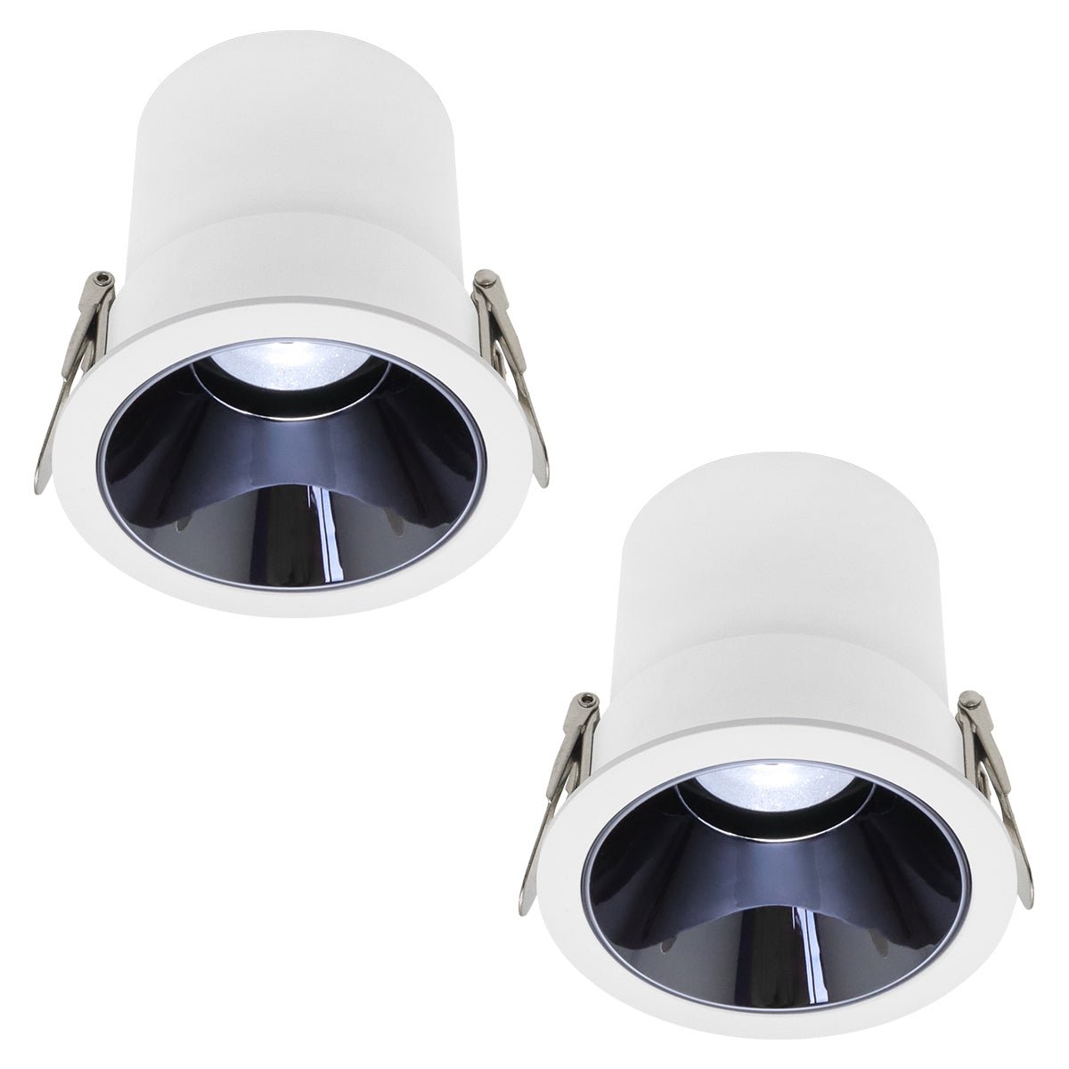 10W Round Ceiling Recessed LED Downlight Anti Glare Spotlight Adjustable Cool White - Energy Light Bulbs - Free delivery on all orders