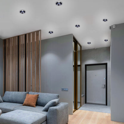 10W Round Ceiling Recessed LED Downlight Anti Glare Spotlight Adjustable Cool White - Energy Light Bulbs - Free delivery on all orders