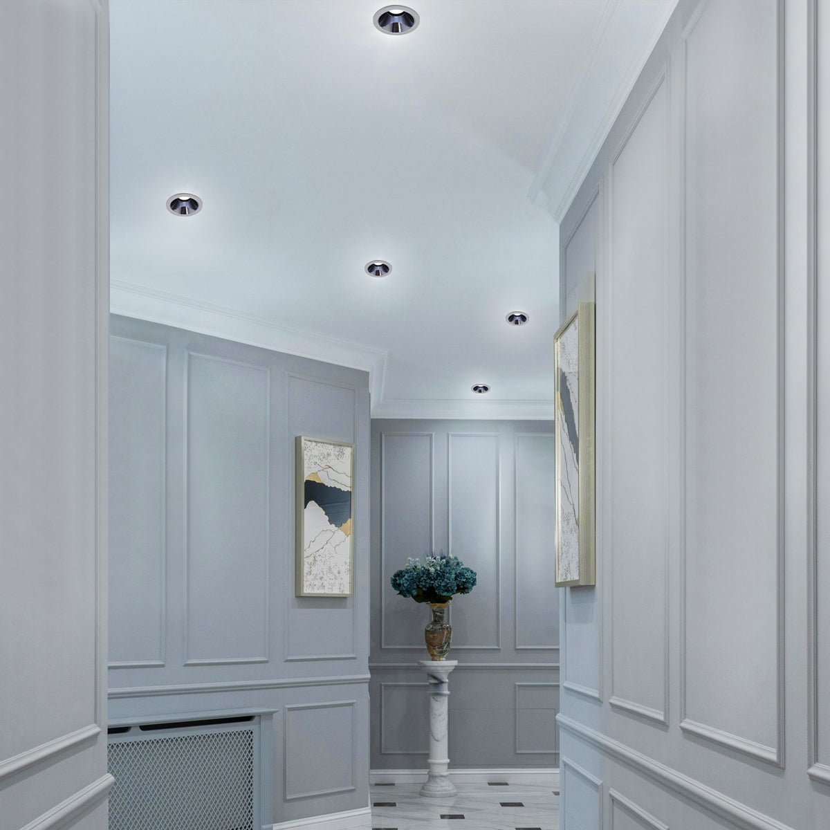 10W Round Ceiling Recessed LED Downlight Anti Glare Spotlight Adjustable Cool White - Energy Light Bulbs - Free delivery on all orders