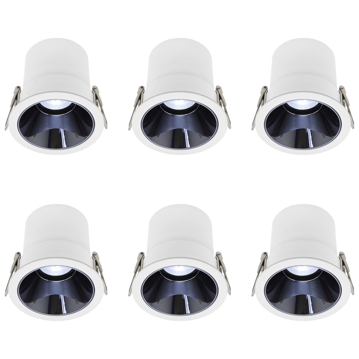 10W Round Ceiling Recessed LED Downlight Anti Glare Spotlight Adjustable Cool White - Energy Light Bulbs - Free delivery on all orders