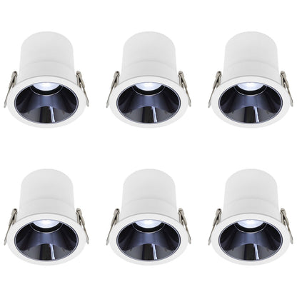 10W Round Ceiling Recessed LED Downlight Anti Glare Spotlight Adjustable Cool White - Energy Light Bulbs - Free delivery on all orders