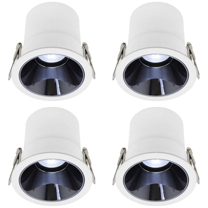 10W Round Ceiling Recessed LED Downlight Anti Glare Spotlight Adjustable Cool White - Energy Light Bulbs - Free delivery on all orders