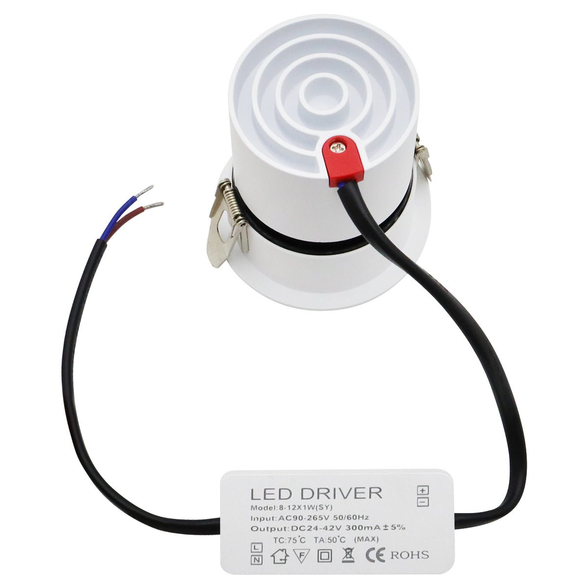 10W Round Ceiling Recessed LED Downlight Anti Glare Spotlight Adjustable Cool White - Energy Light Bulbs - Free delivery on all orders