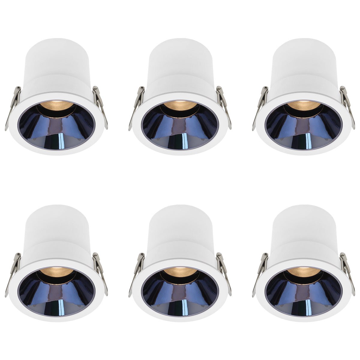 10W Round Ceiling Recessed LED Downlight Anti Glare Spotlight Adjustable Warm White - Energy Light Bulbs - Free delivery on all orders