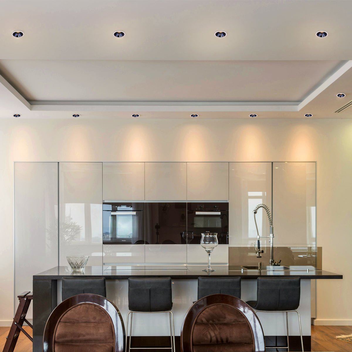 10W Round Ceiling Recessed LED Downlight Anti Glare Spotlight Adjustable Warm White - Energy Light Bulbs - Free delivery on all orders