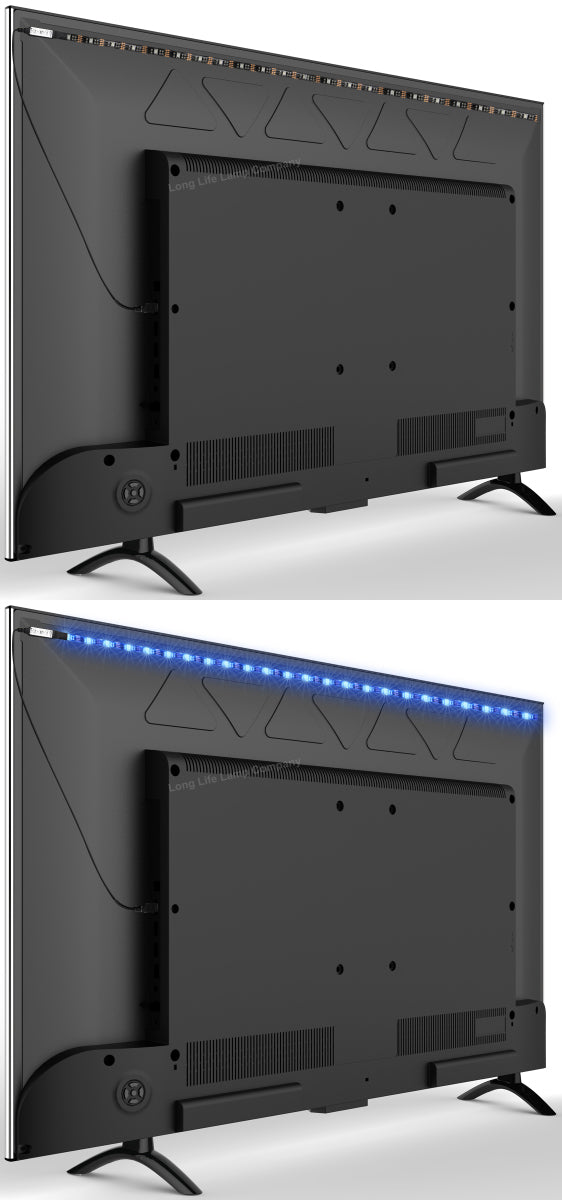 90cm RGB LED USB Strip Light Remote TV Monitor 5V 6.5W Mood - Free delivery on all orders