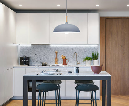 Modern Retro Pendant Ceiling Light Grey M0133