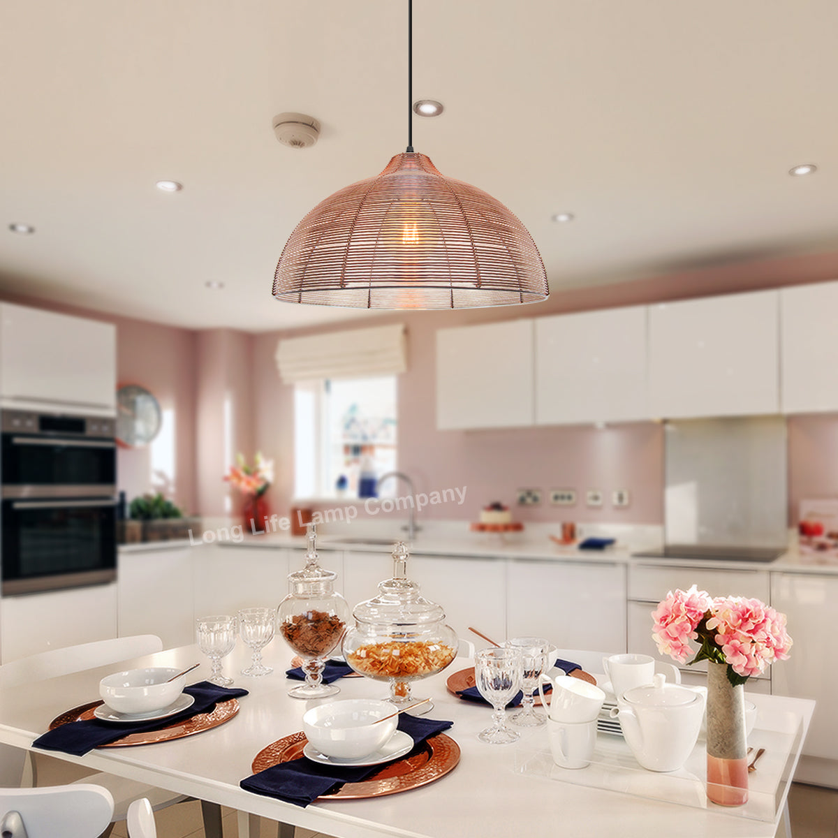 Modern Copper Cage Ceiling Pendant Light M0182 - Free delivery on all orders