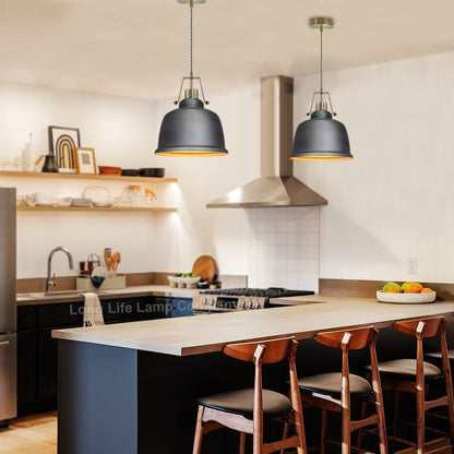 Industrial Vintage Brass Ceiling Pendant Light M0179 - Free delivery on all orders