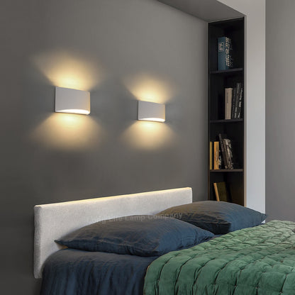 Modern Up Down Gypsum Ceramic Wall Light with G9 LED 5W WW