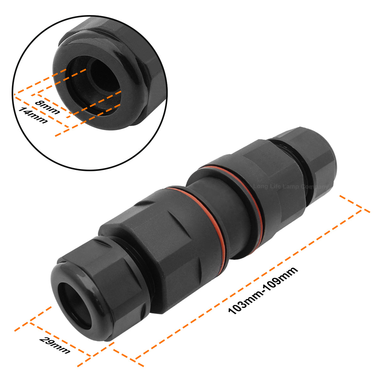 Waterproof IP68 16A Quick Connector 3 Terminal 2P L E N - Free delivery on all orders
