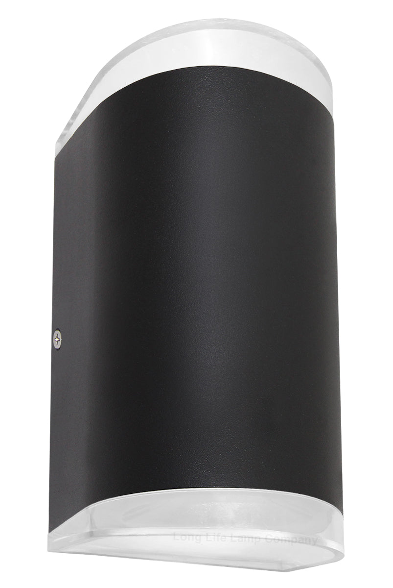 Modern 6W LED Double Outdoor Wall Light Black Cool White - Free delivery on all orders