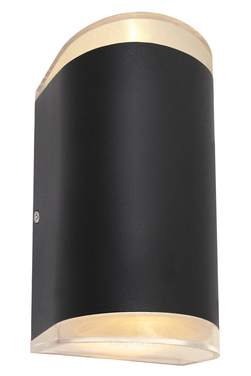 Modern 6W LED Double Outdoor Wall Light Black Warm White - Free delivery on all orders