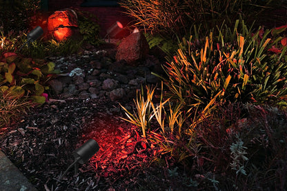 3W LED Garden Spike Light Stainless Steel ZLC020B with Red Blue Green GU10