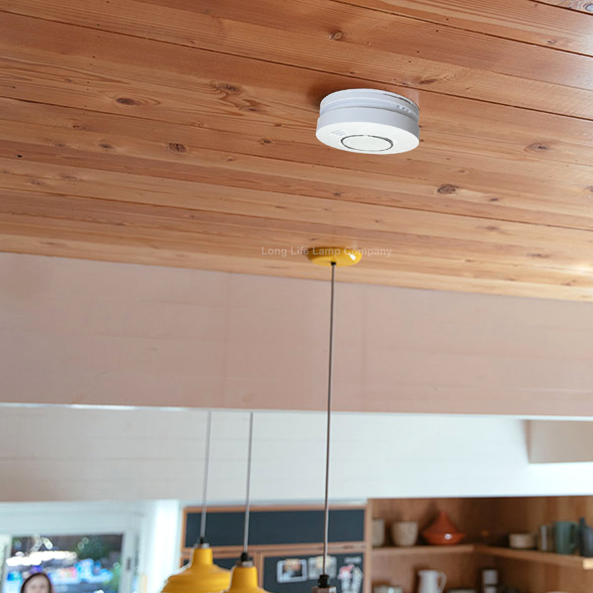 Sensor Smoke Alarm 240v Mains Operated with Battery Back Up Photoelectric Detector