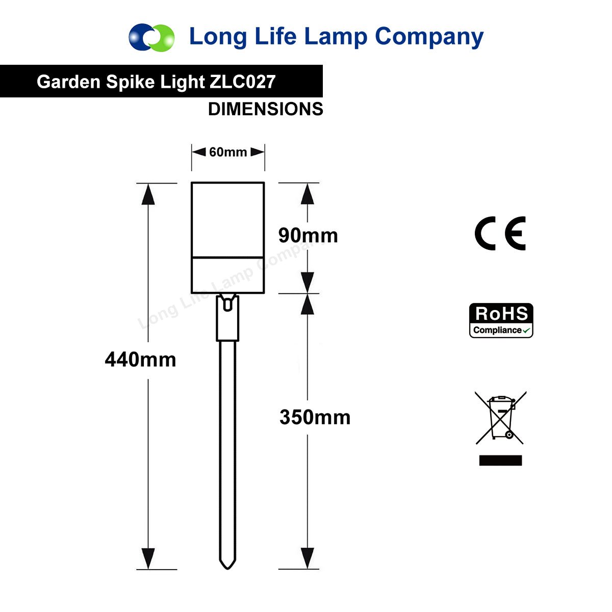 12V Adjustable Stainless Steel MR16 Low Voltage Garden Spike Light - Energy Light Bulbs - Free delivery on all orders