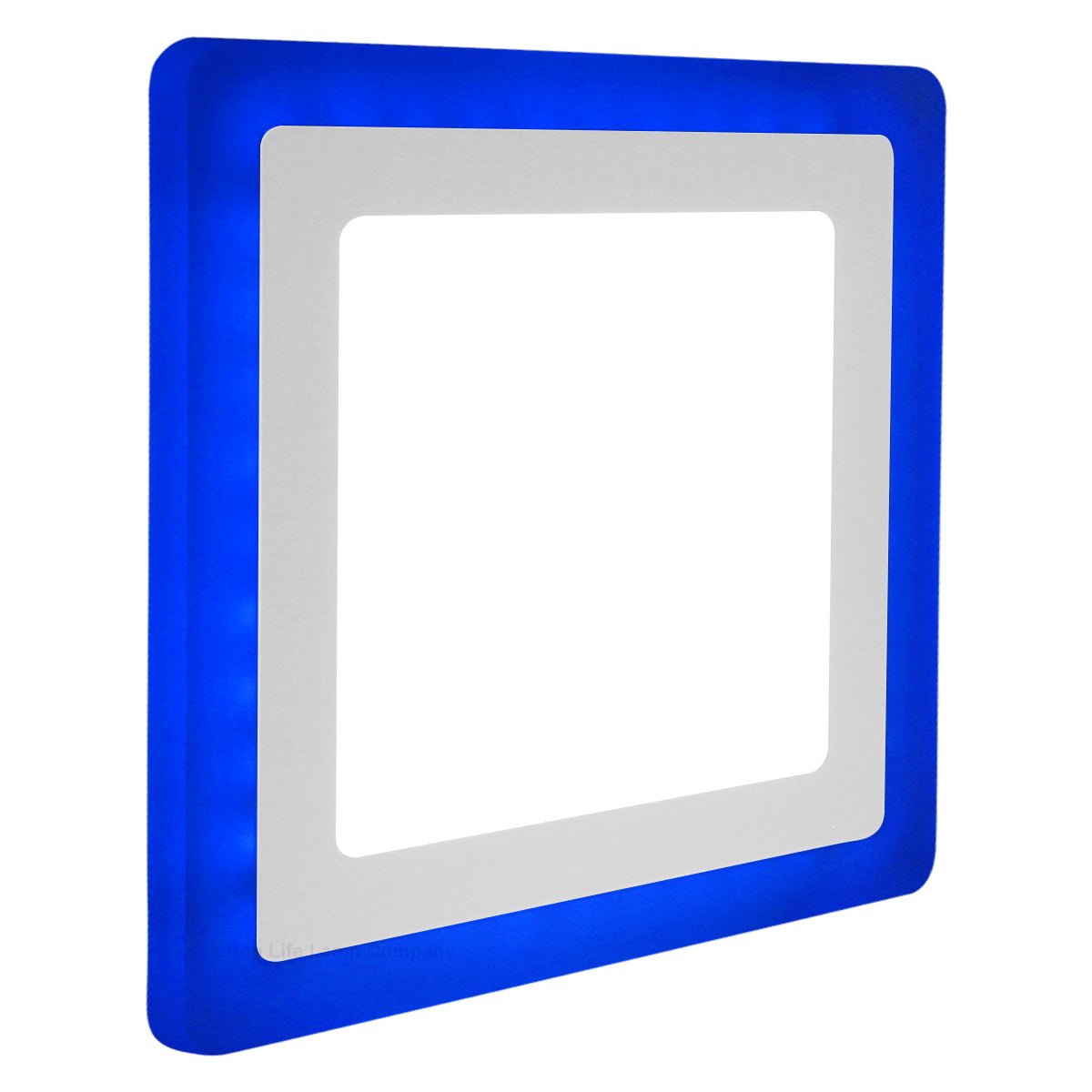 12w + 4w Square Recessed LED Ceiling Panel Light Dual Colour Cool White/Blue - Energy Light Bulbs - Free delivery on all orders