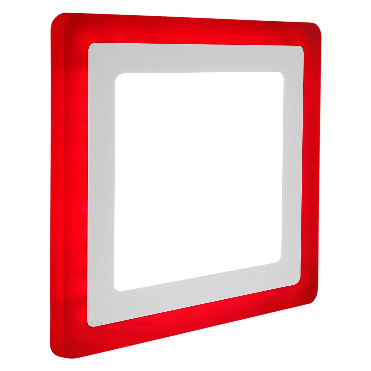 12w + 4w Square Recessed LED Ceiling Panel Light Dual Colour Cool White/Red - Energy Light Bulbs - Free delivery on all orders